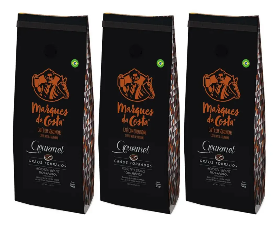 Kit 3 Cafés Moído, Marques Da Costa 500g