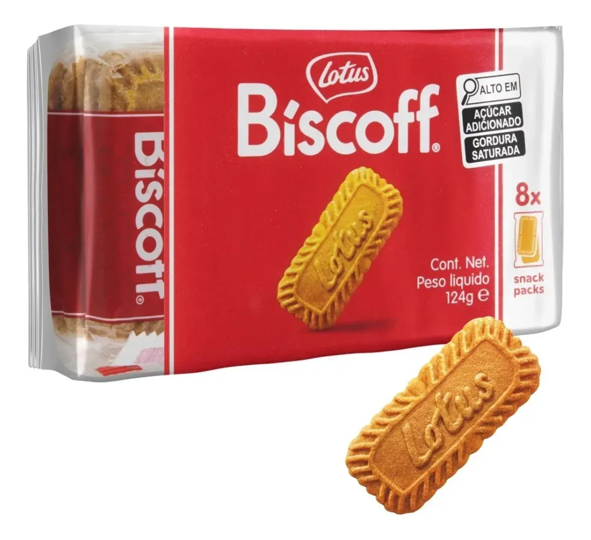 16 Biscoitos - Biscoito Bolacha Belga - Lotus Biscoff