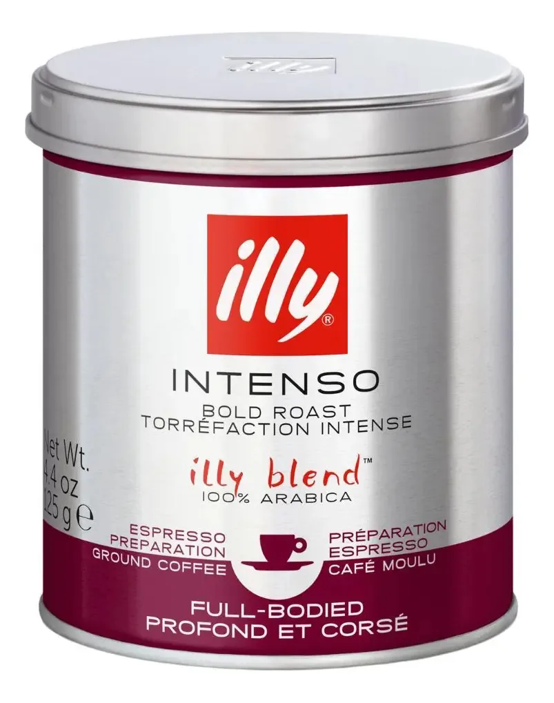 Café Moído, Intenso, Illy, Lata 125g