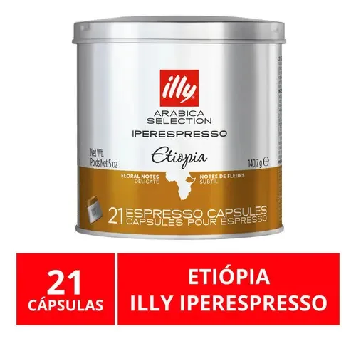 21 Cápsulas Illy Iperespresso, Café Selection, Etiopia