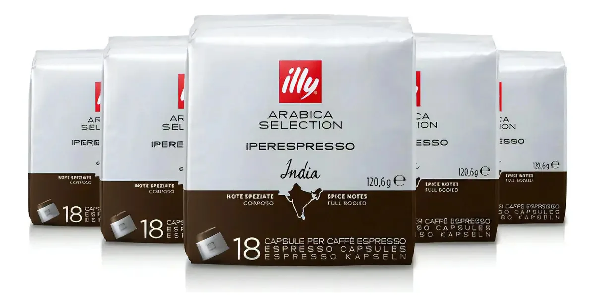 90 Cápsulas Illy Iperespresso, Café Selection, India