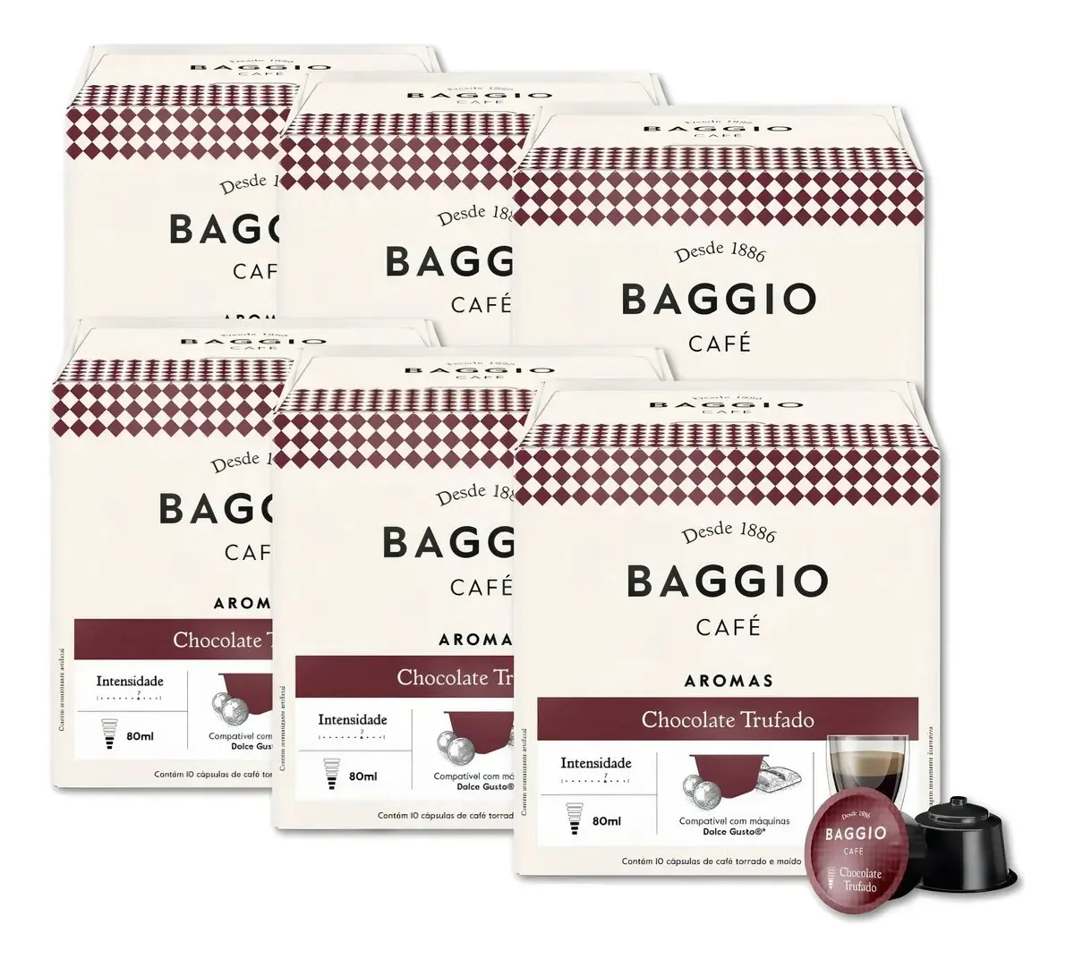 Café chocolate trufado en cápsula Baggio Aromas