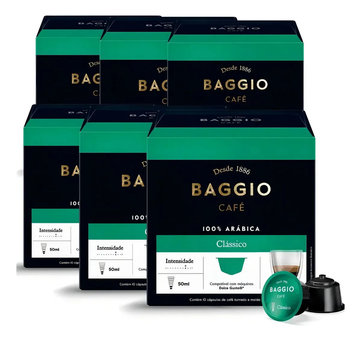 Café 100% arábica en cápsula Baggio Classico