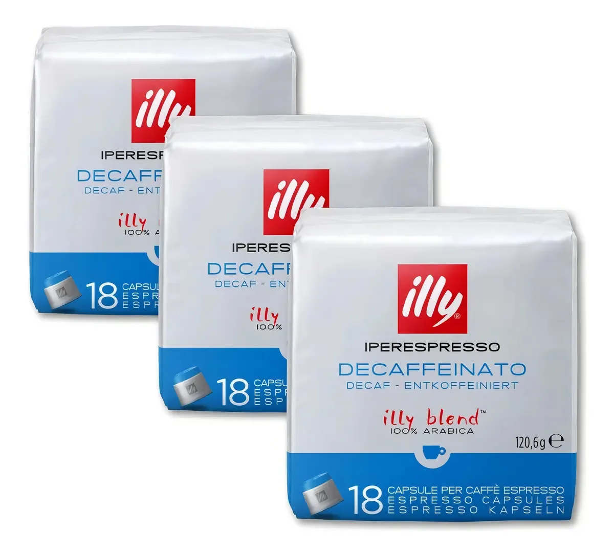 54 Cápsulas Café Illy Descafeinado Espresso Iperespresso