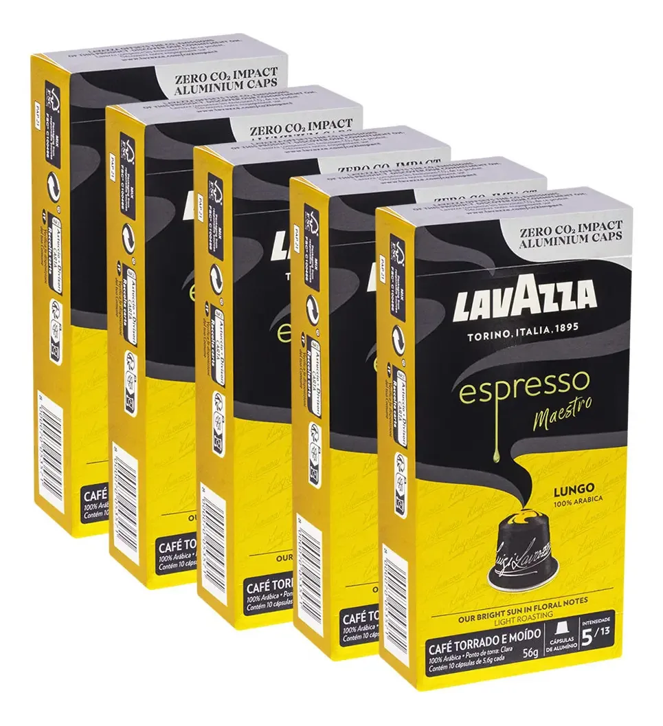 50 Cápsulas De Café Lavazza Lungo