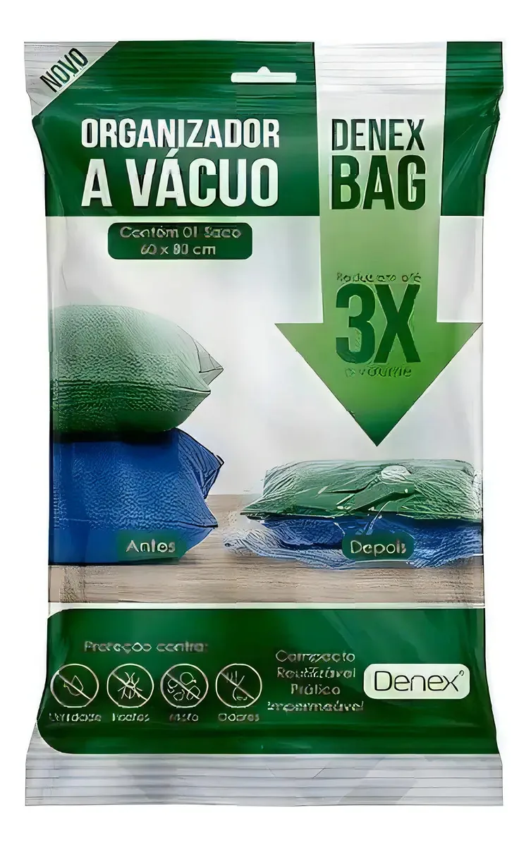 Saco A Vácuo Viagem 60 X 80 Cm Protege