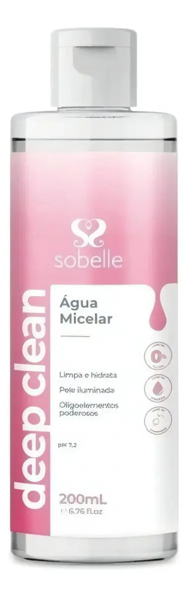 Gua Micelar 200ml Limpeza Facial Profunda Sobelle