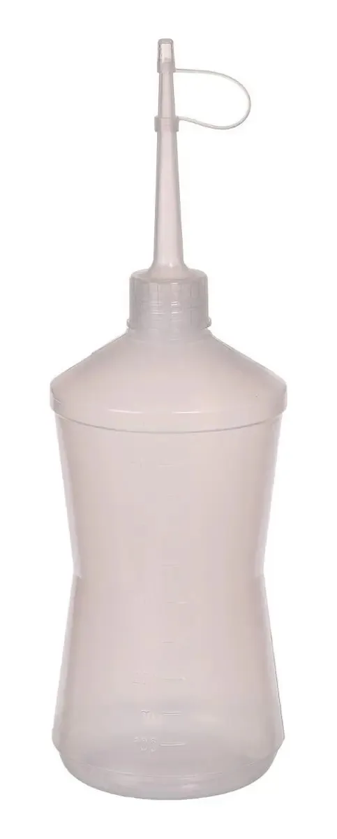 Almotolia Anova Graduada 250ml Plástico Transparente Bico Rígido