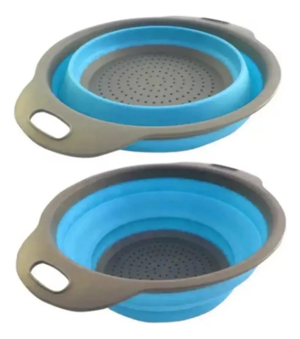Escorredor De Macarrão, Salada E Alimentos Retrátil Silicone Variado