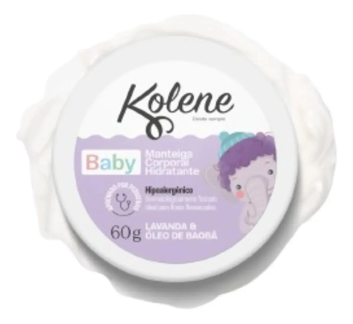 Manteiga Corp Hidra Kolene Baby 60g Lavanda E Oleo De Baoba