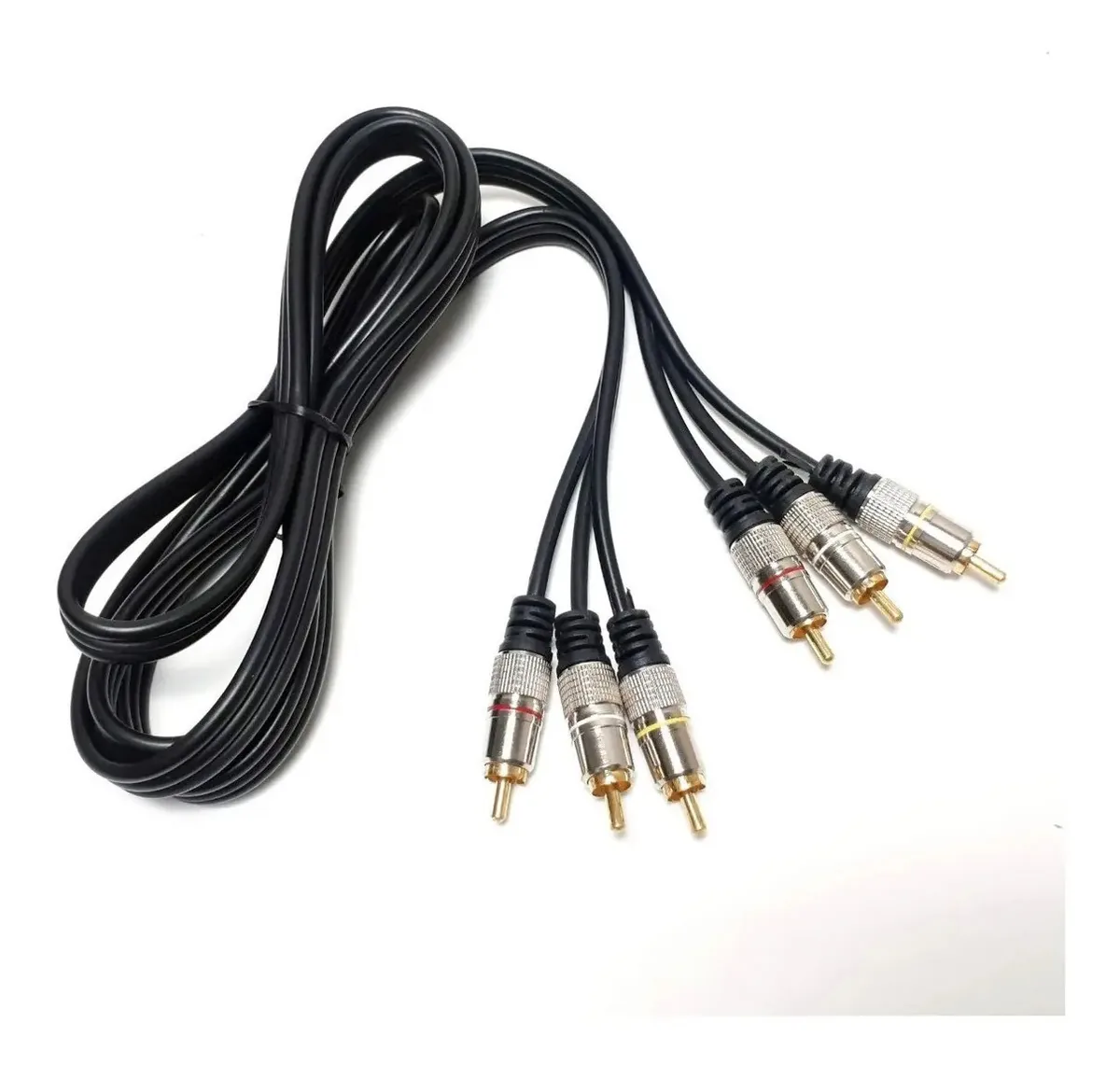 Cabo RCA de Áudio e Vídeo Duplo para Home Theater MXT 1,8 m