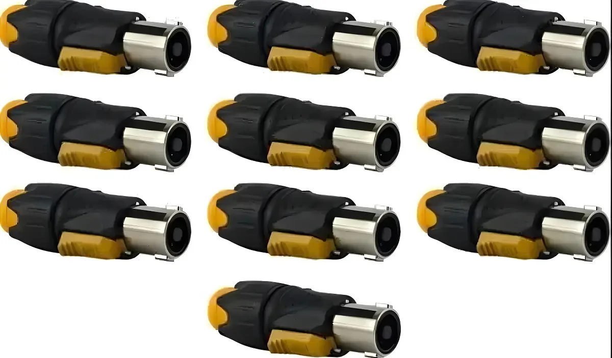10 Conectores Plugue Speakon Macho 4 Vias Linha Prof Mxt