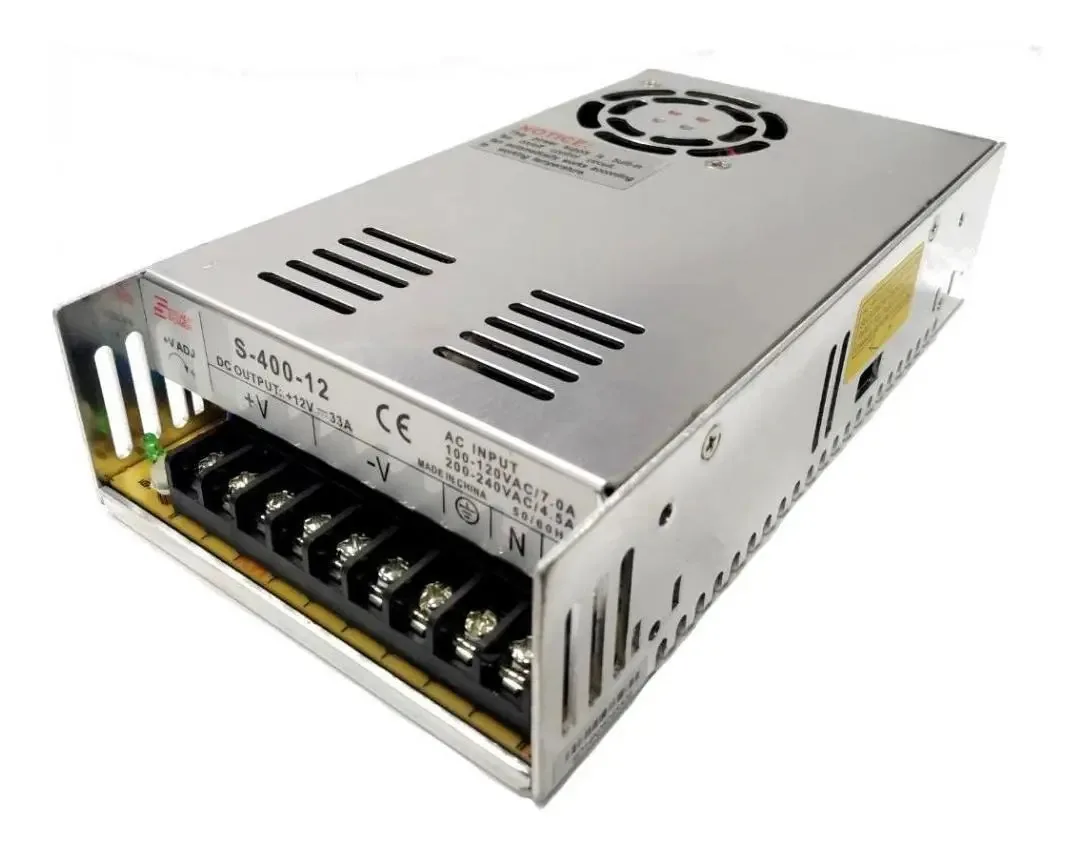 Fonte Chaveada Colmeia 12V 33A Bivolt Metal Fc Fontes