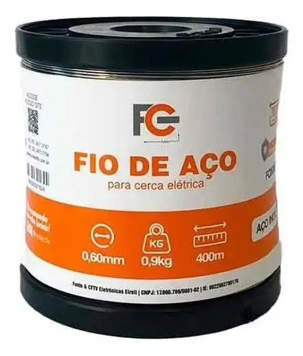 Fio De Aco Inox 0,60mm Fcinx60 Fc Fontes