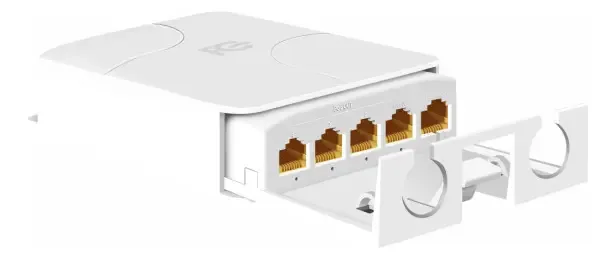 Extensor Poe 5 Saidas 10/100mbps Fcpoex100 Fc Fontes 44-57v
