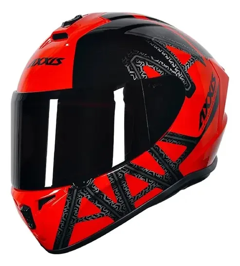 Capacete Axxis Draken Dekers Vermelho Tamanho do capacete 59/60