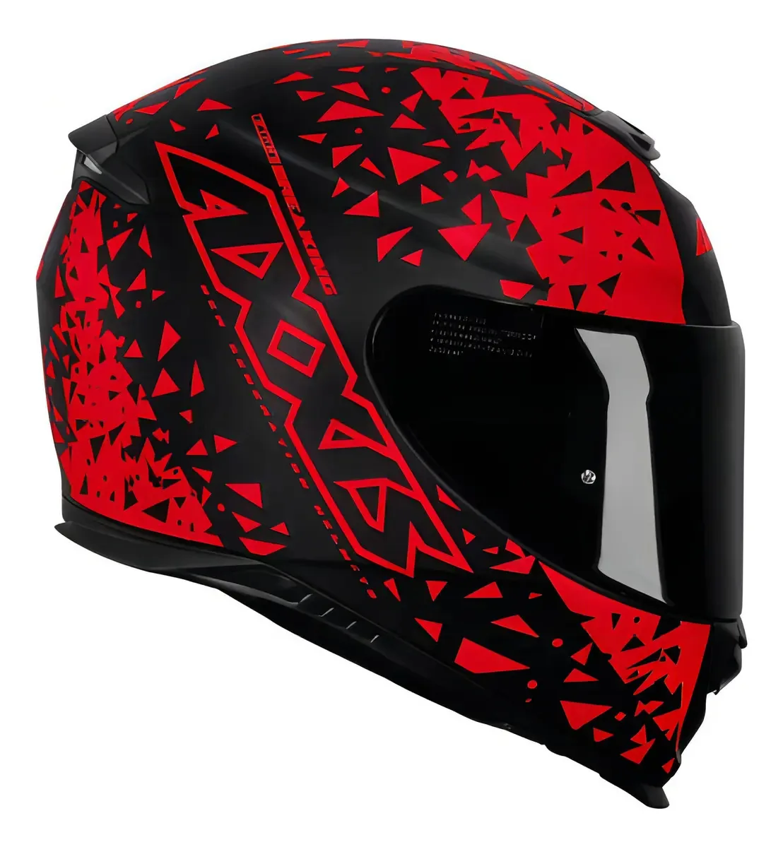 Capacete Axxis Eagle Breaking Matt Preto/vermelho