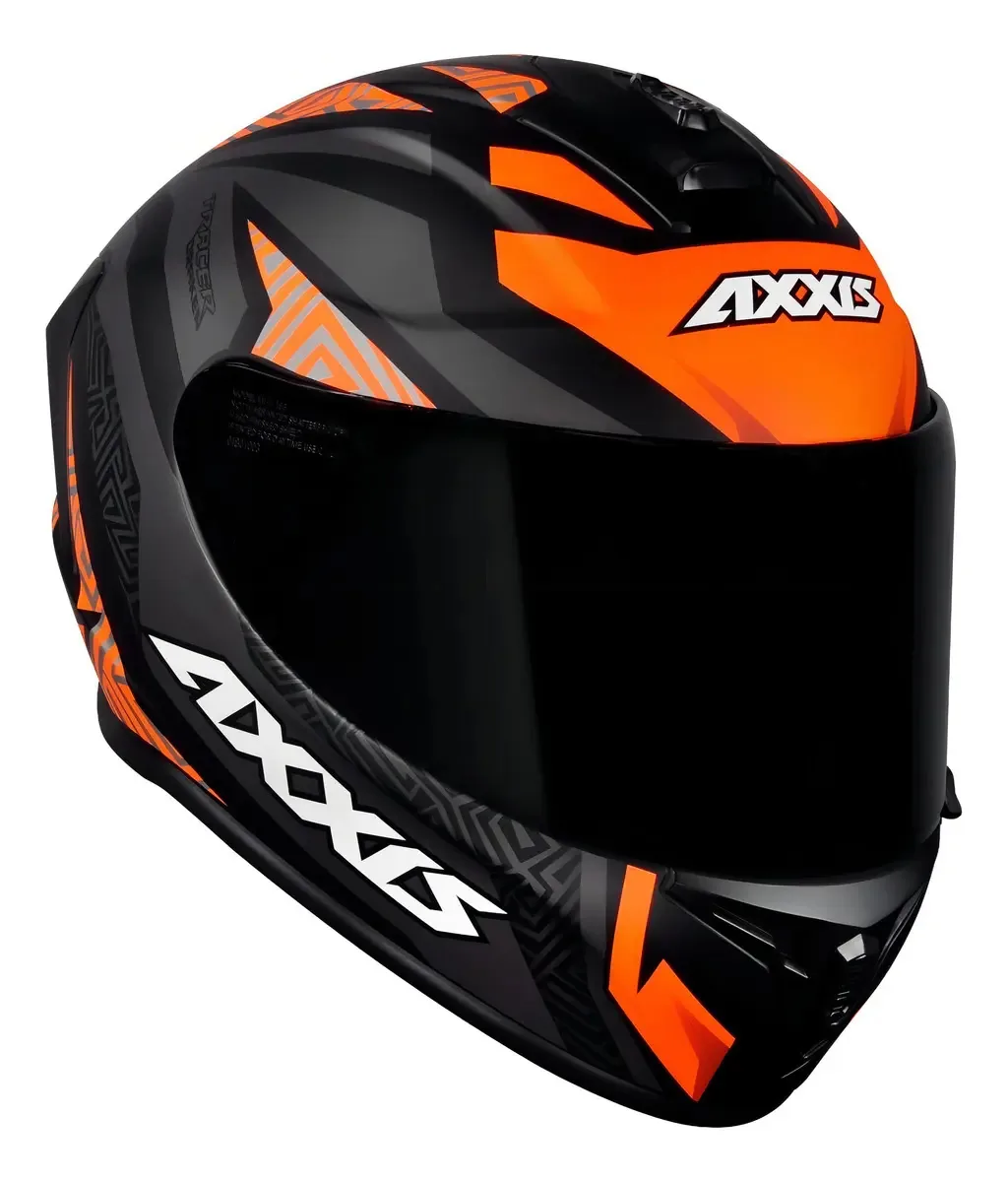 Capacete Axxis Draken Tracer Matt Grey Orange