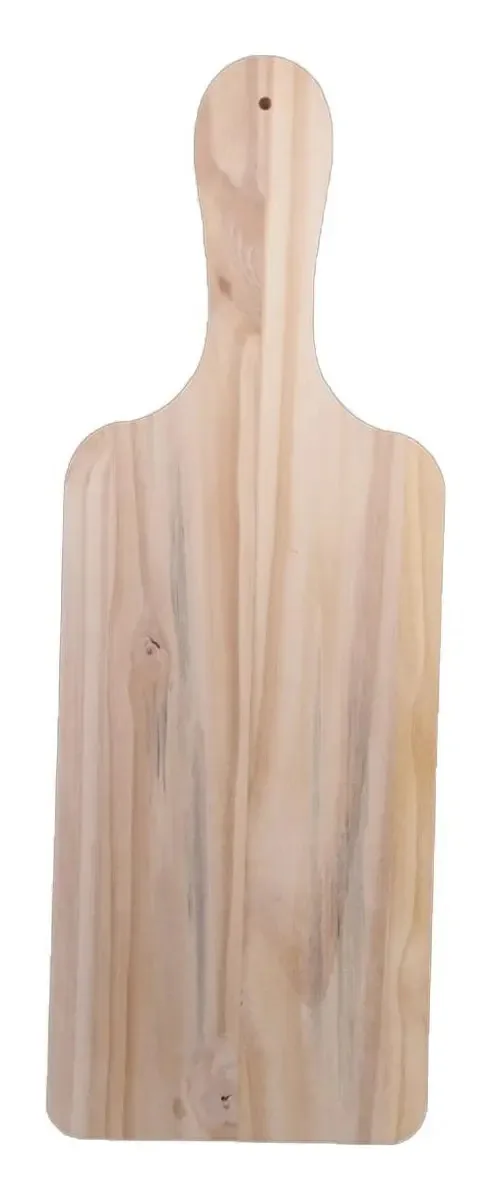 Tábua de Corte Retangular de Madeira para Churrasco e Frios (45x16")