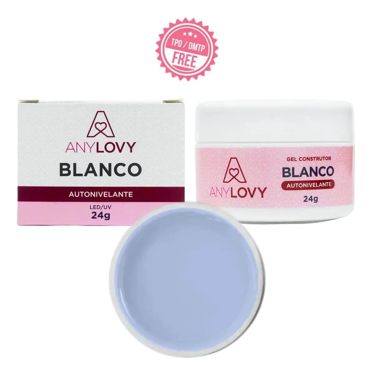 Gel para Alongamento de Unhas Blanco Anylovy 24g