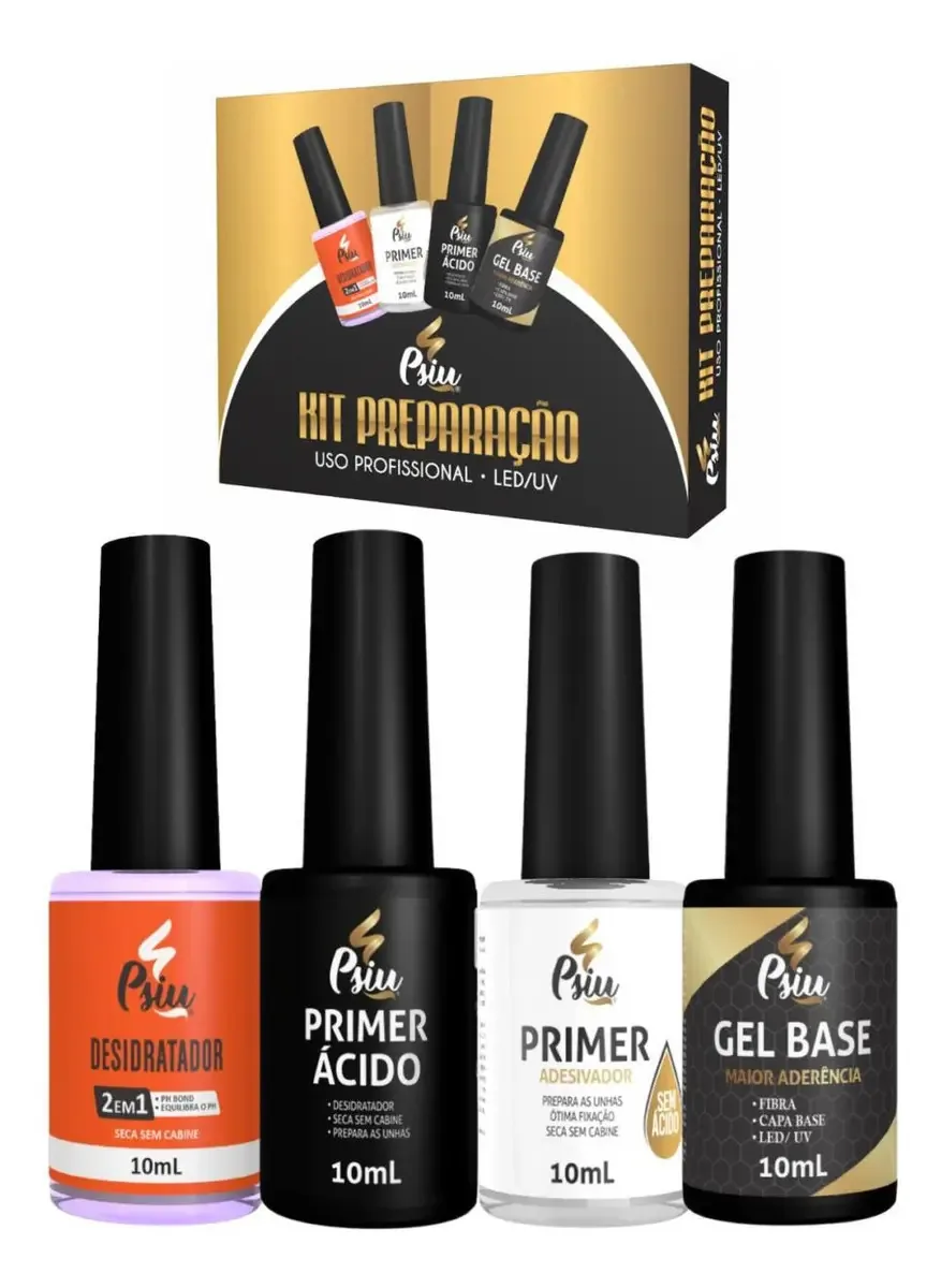 Kit Preparação Psiu 10ml - 4 Passos