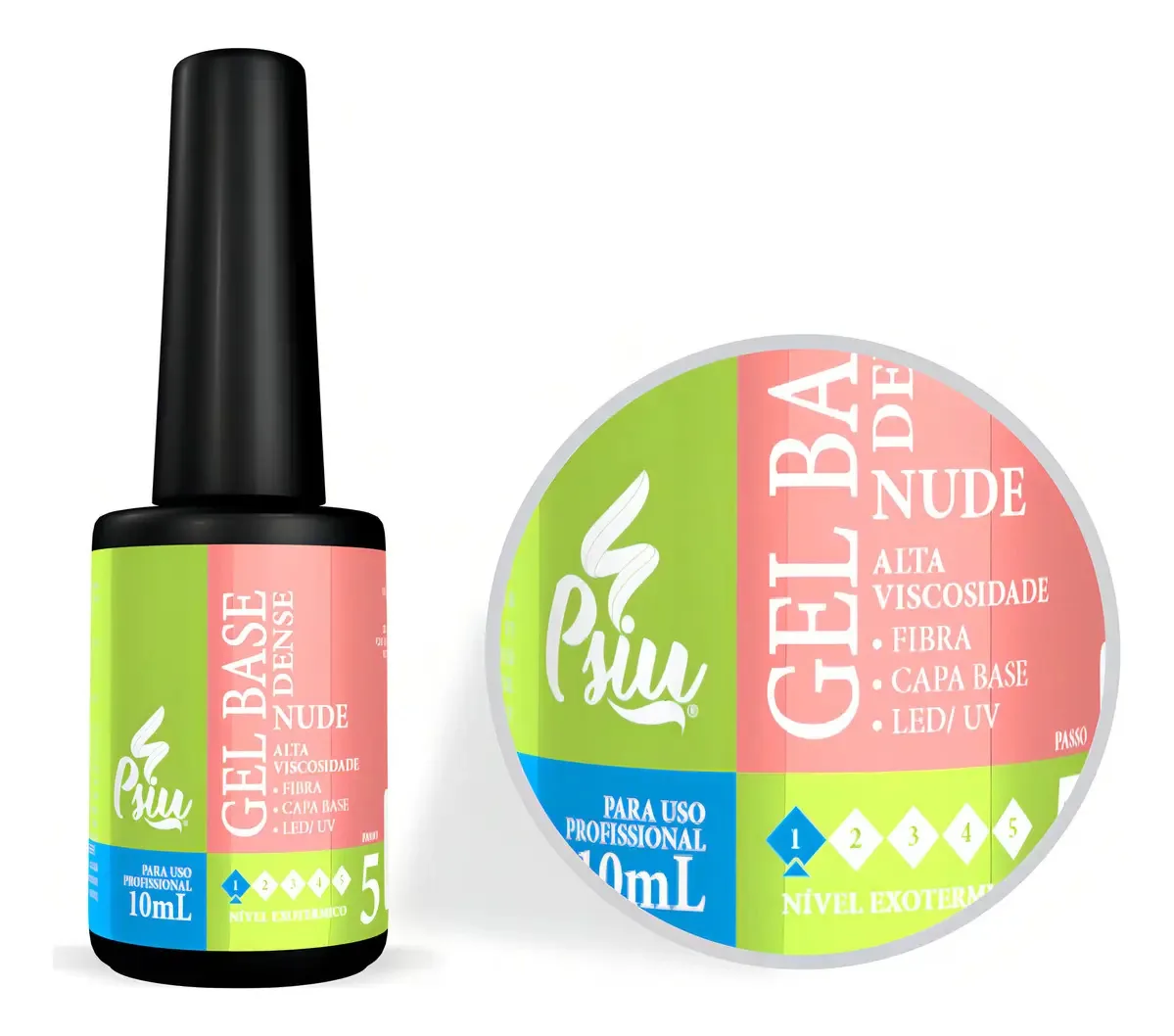 Gel Base Psiu Dense Nude 10ml