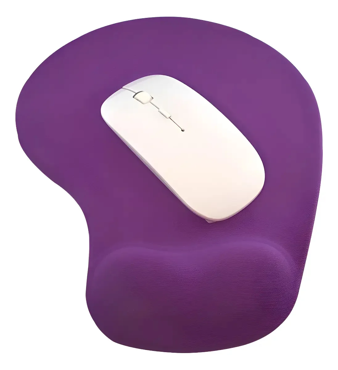 Kit Mouse Sem Fio E Mouse Pad Ergonômico Topget Roxo E Branc Cor Violeta