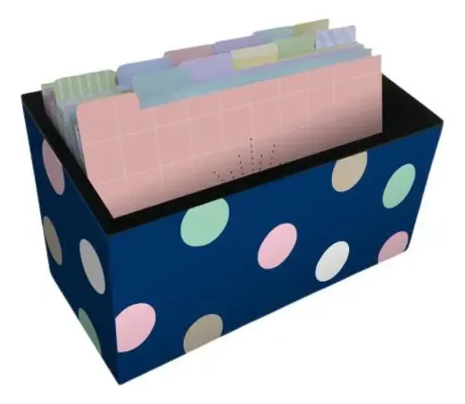 Fichário De Mesa Poá Azul