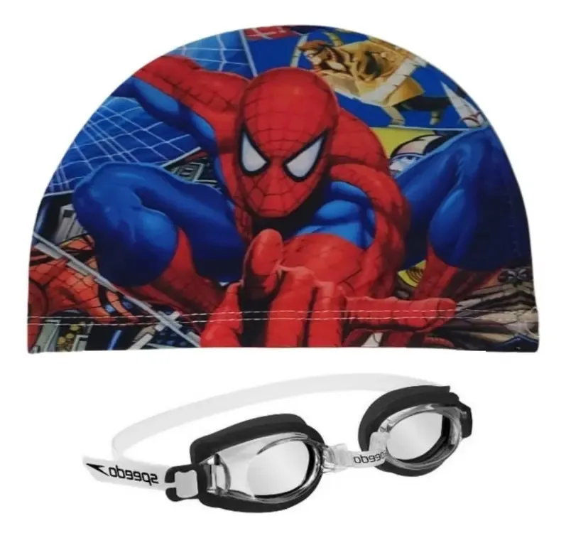 Óculos Touca Natação Infantil Piscina Kit Natação Cor Óculos Preto