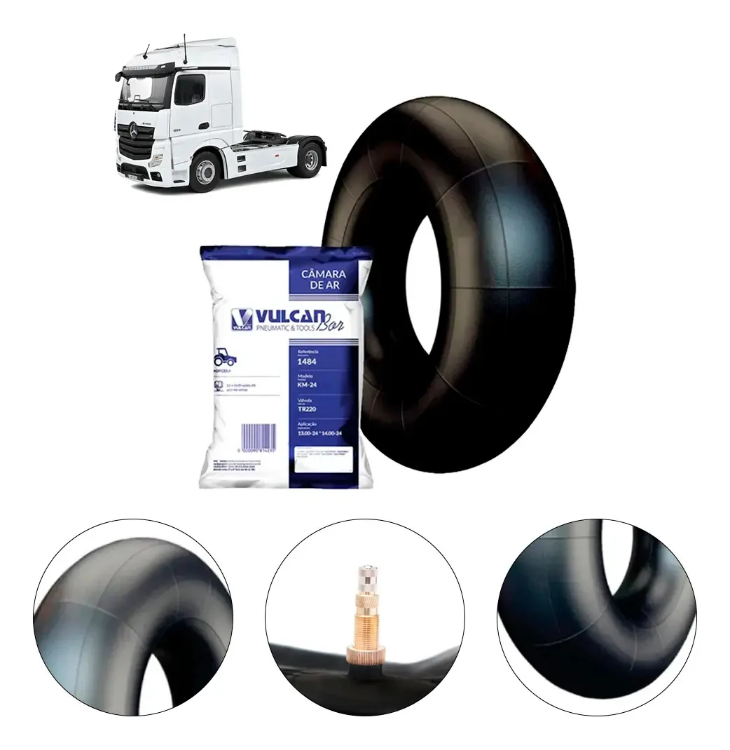 Camara De Ar 24 14.00r24 Tr220a Veiculos Pesados Vulcanbor Tipo Da Válvula Schrader