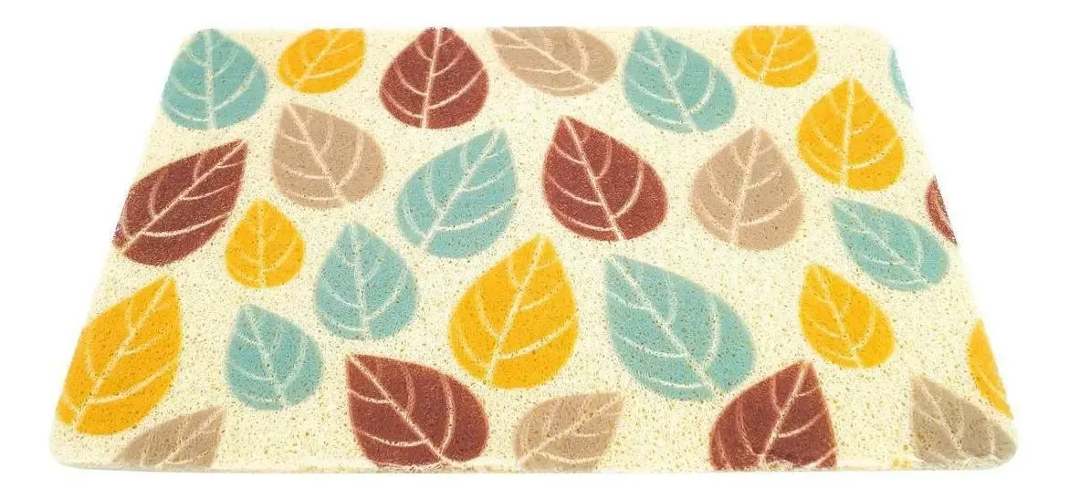 Tapete Capacho 40x60cm Folhas/cactus - Folhas