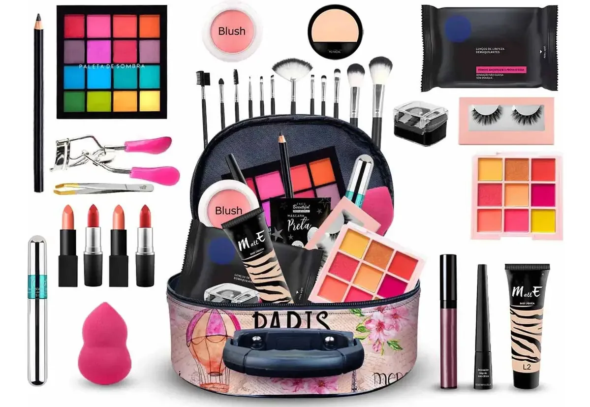 Maleta Maquiagem Completa Ruby Rose Profissional +