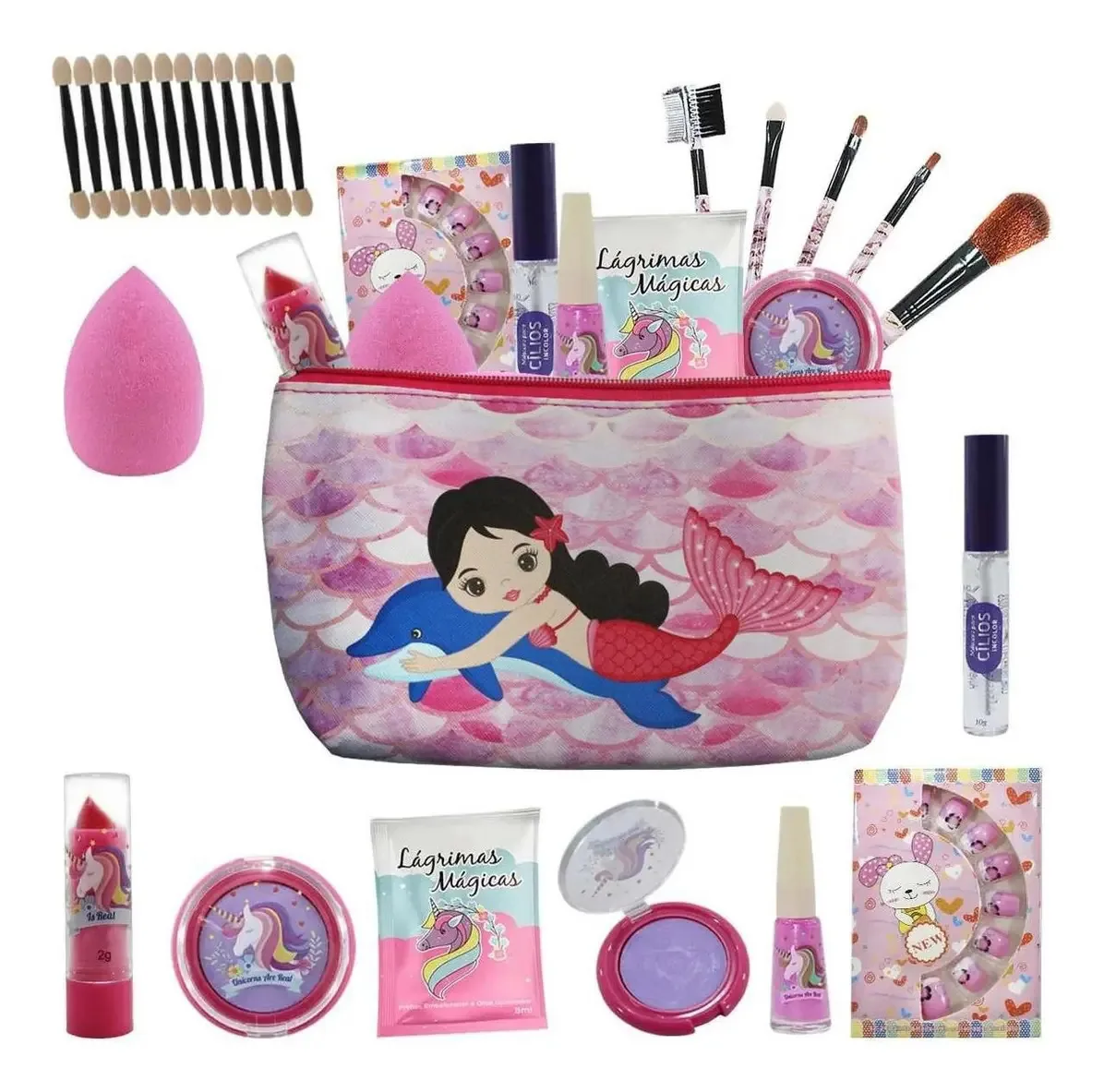 Kit Completo Infantil Maquiagens E Itens De Beleza Bz82