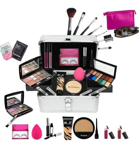 Maleta Maquiagem + Necessaire Bz21 - Pele Negra