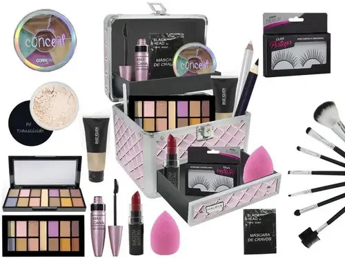 Maleta Maquiagem Completa Ruby Rose Top - Pele Negra