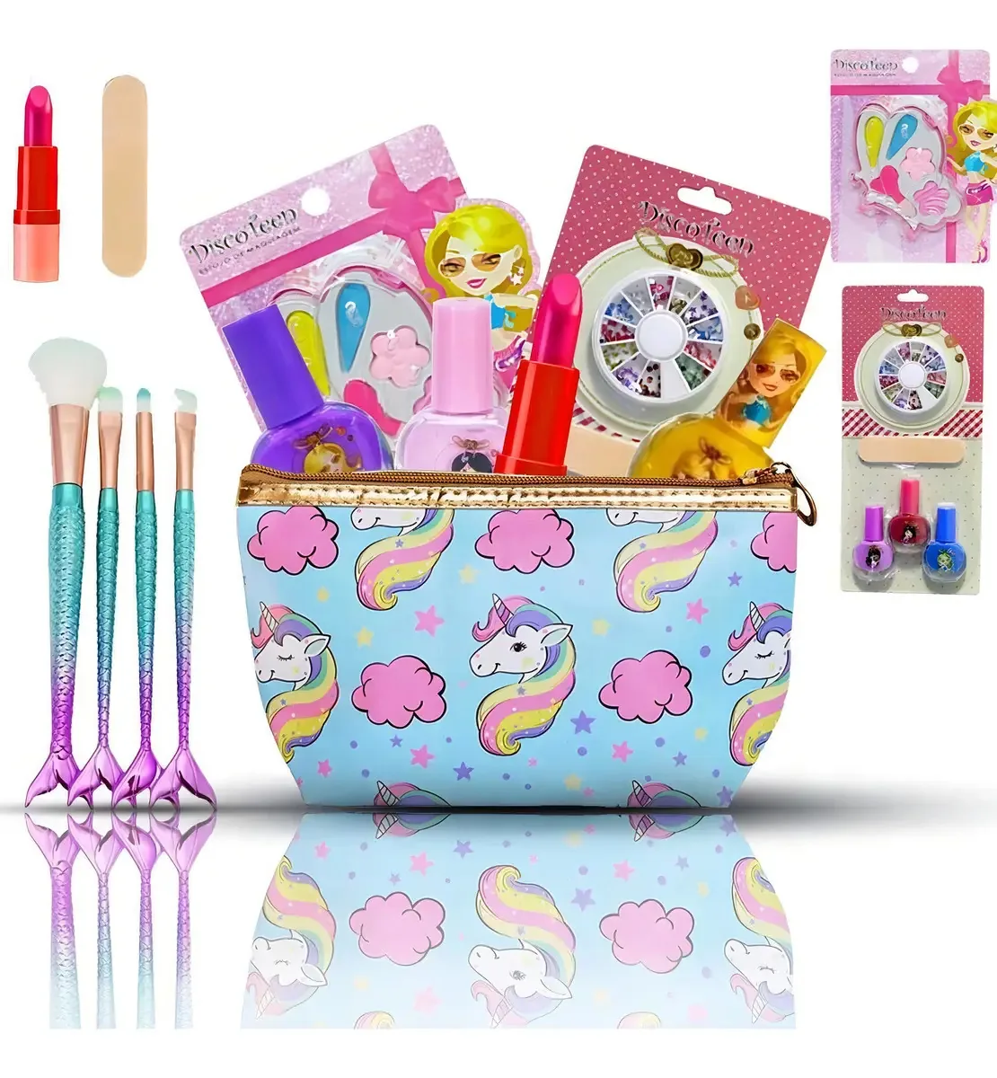 Kit Maquiagem Infantil Sombras Necessaire E Muito Mais Bz96
