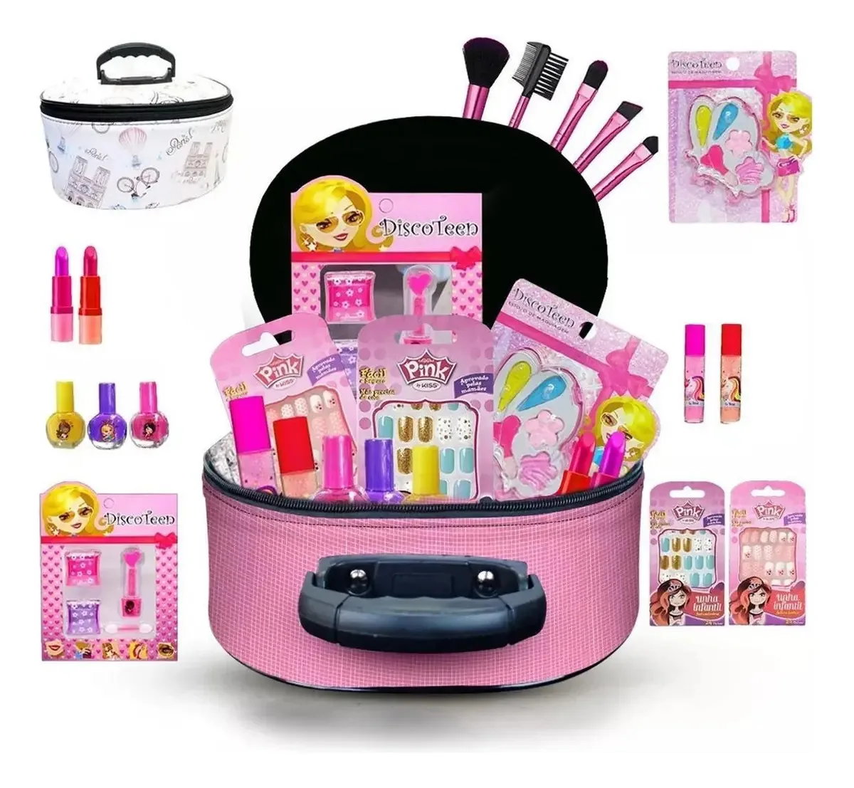 Combo De Maquiagem Infantil Kit Completo Bz104