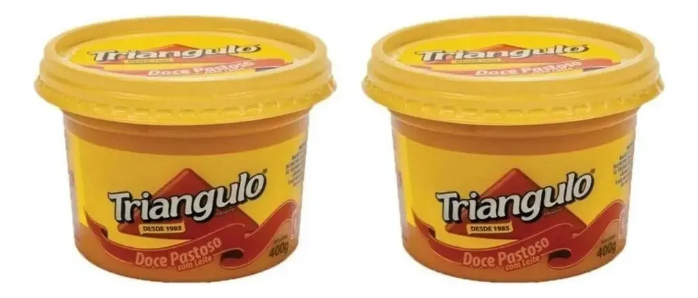 Kit 02 Potes De Leite Pastoso Com Leite Triangulo 400g