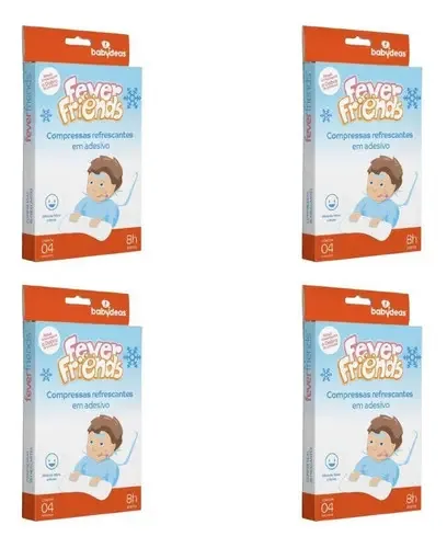 4 Fever Friends - Compressa Refrescante Em Adesivo -babydeas
