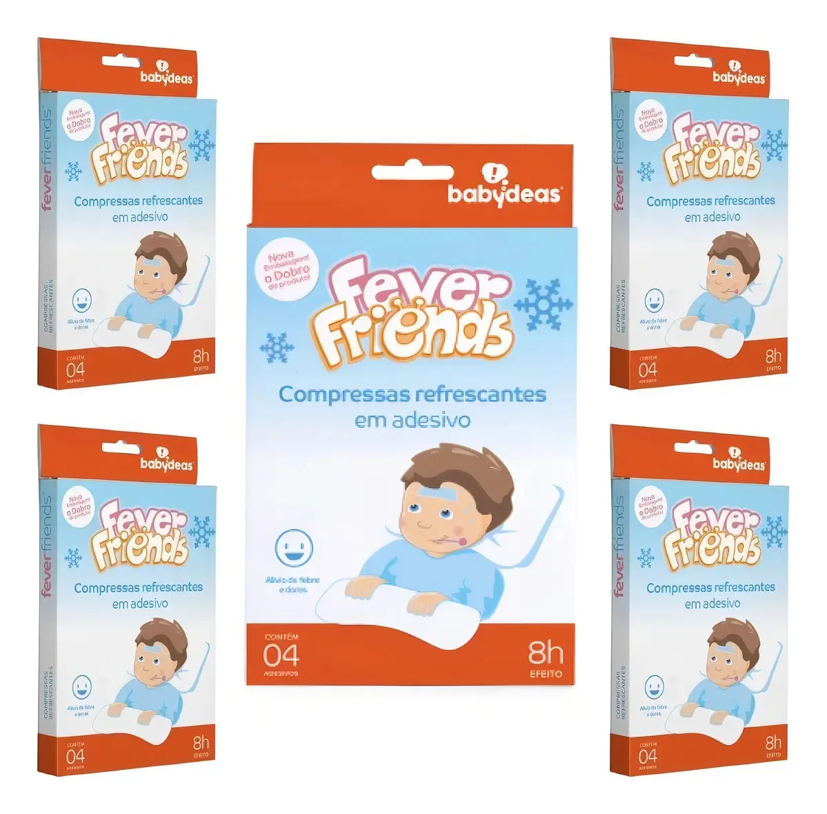 5 Fever Friends - Compressa Refrescante Em Adesivo -babydeas