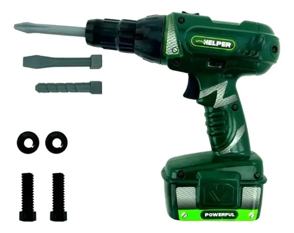 Kit De Ferramentas Infantil Parafusadeira E Furadeira