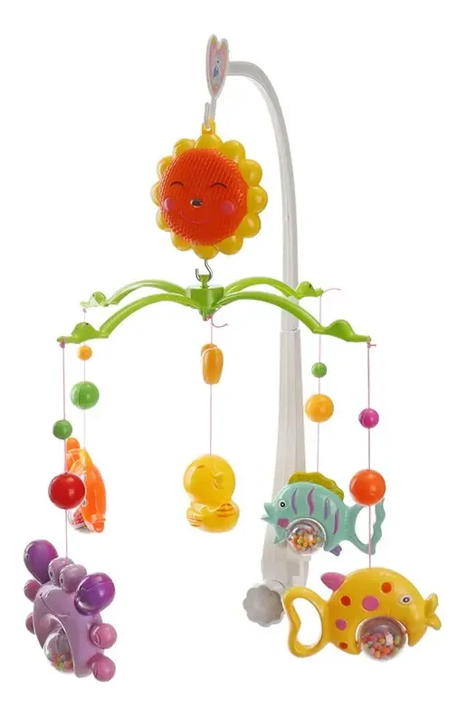 Brinquedo Móbile Giratório Bebê Berço Móbile Música Chocalho