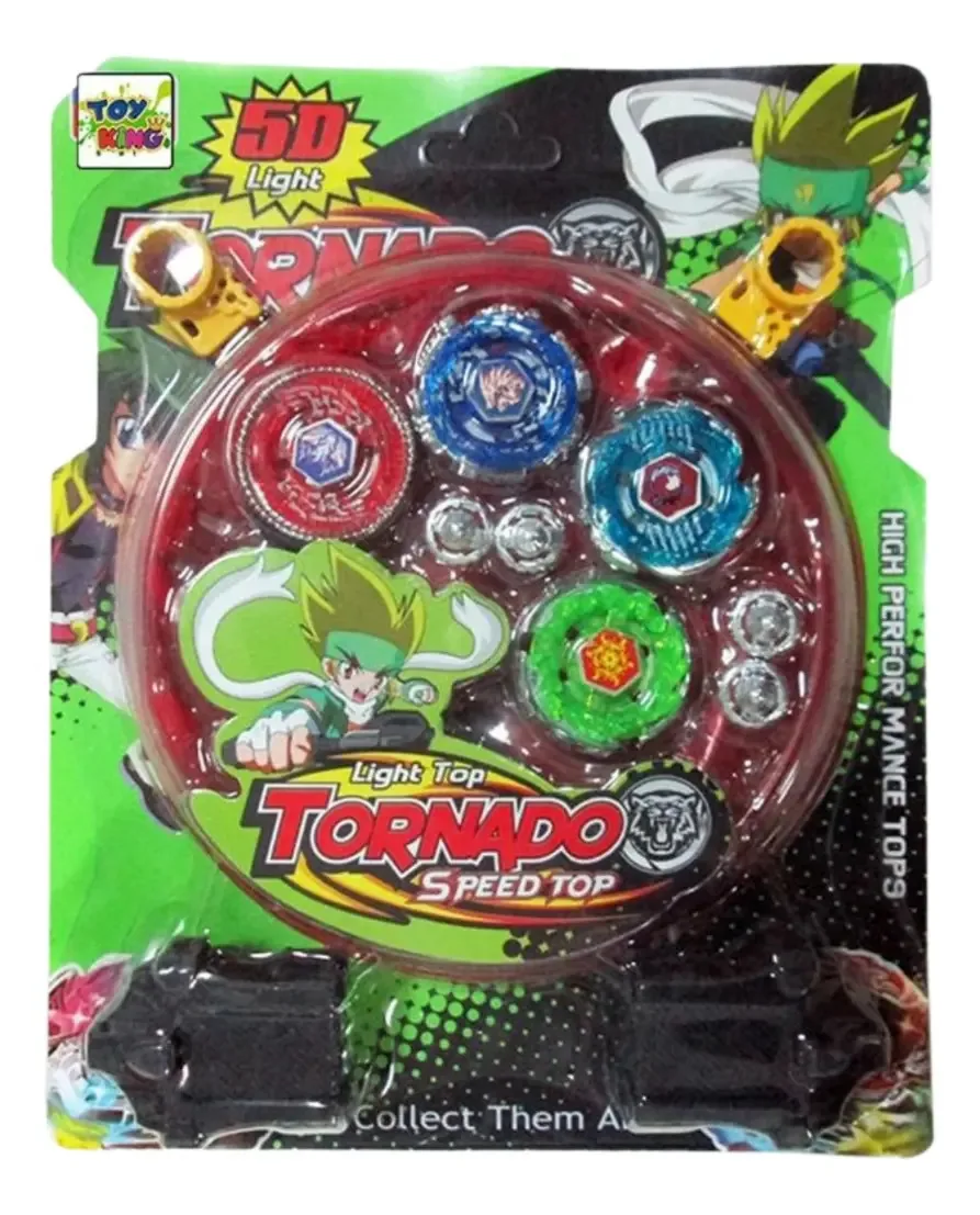 Beyblade Arena Blay Blade Pião Lançador Metal