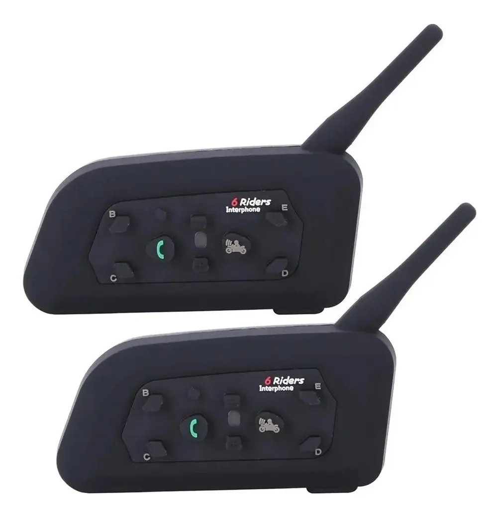Intercomunicadores Para Motos Vnetphone V6 2 Por 2unidades