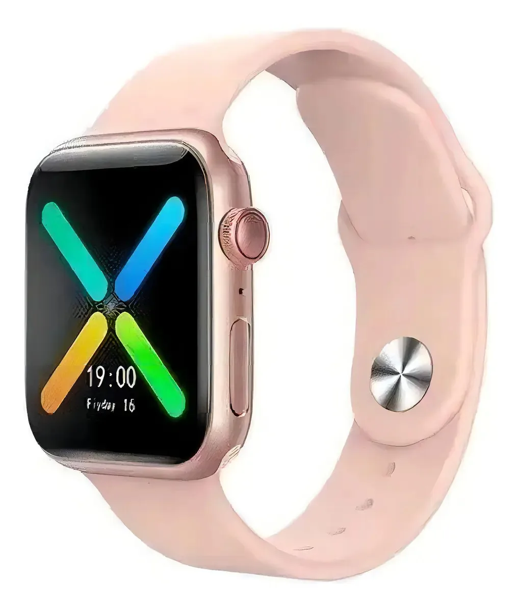 Smartwatch X8 Rosa Relógio inteligente faz chamadas
