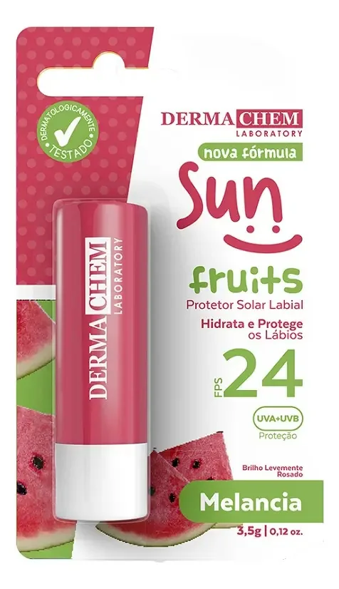 Protetor Labial Dermachem Sun Frutis Melancia