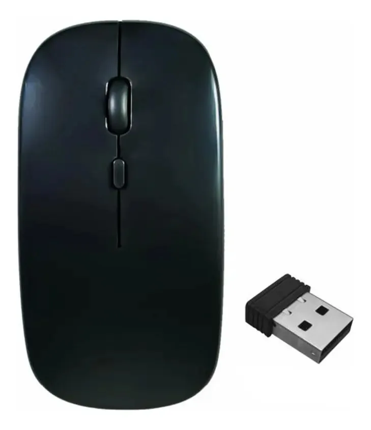 Mouse Óptico K-Mex Sem Fio Recarregável Com 4 Botões e 1600 DPI
