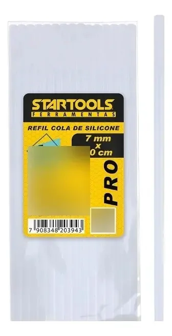 Bastão de Cola Quente Startools Transparente para Pistola 84 Unidades