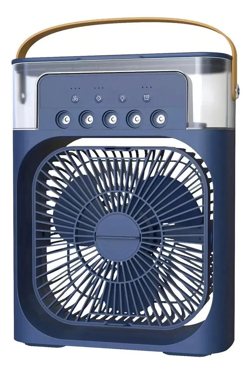 Ventilador Climatizador Portátil Spray Frio 3 Velocidades Cor Azul