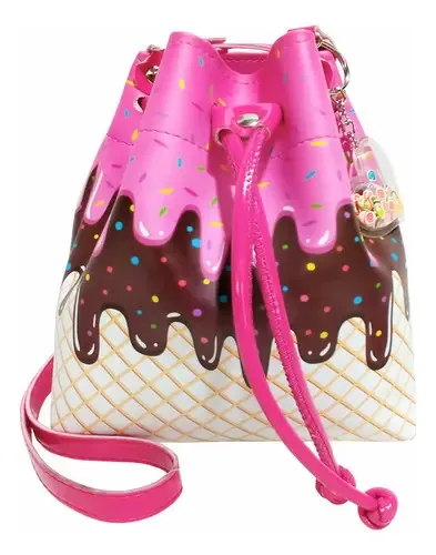 Bolsa Infantil Magicc Sorvetinho Rosa Chiclete Material Sintético